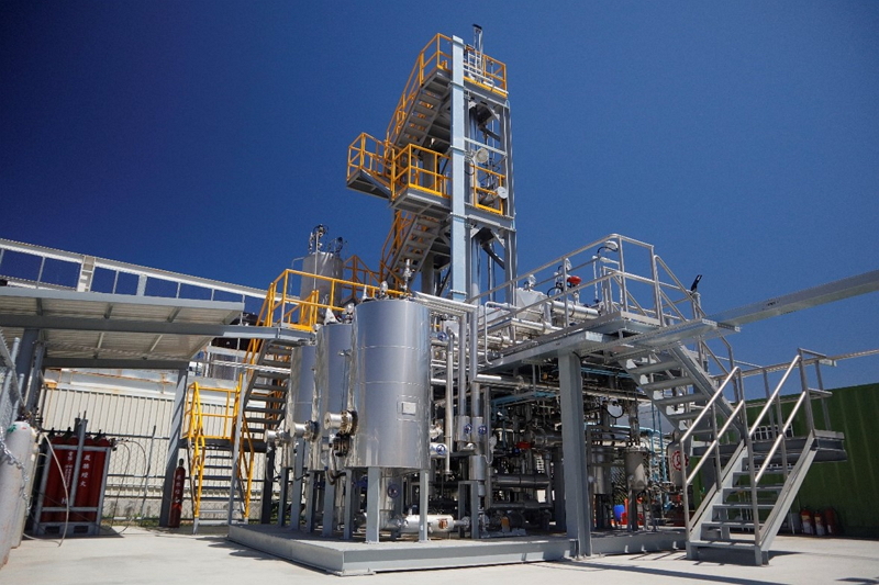 成功大學負碳排先導工廠外觀照片。