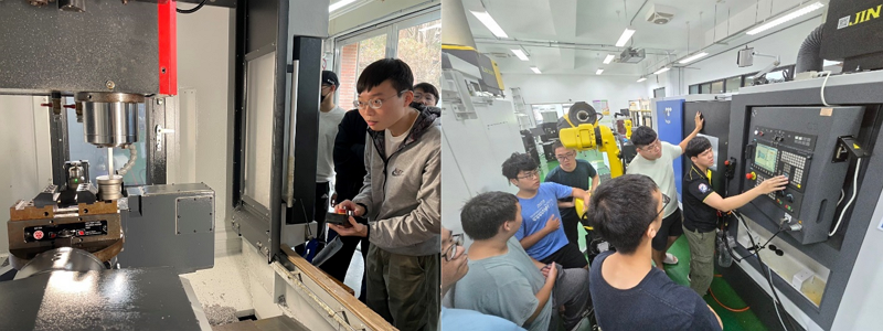 正修科大五軸切削技術人才培育基地舉辦密集訓練課程現場照片。