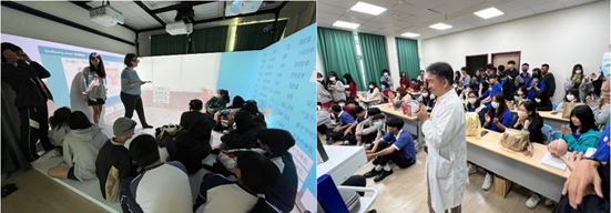 夥伴學校學生到大南方咀嚼吞嚥健康產業人才培育基地實作照片