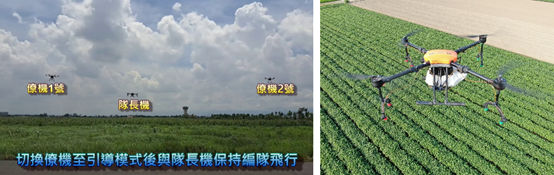 虎科大無人機於蜂群控制及精準農業之智慧應用實拍畫面。